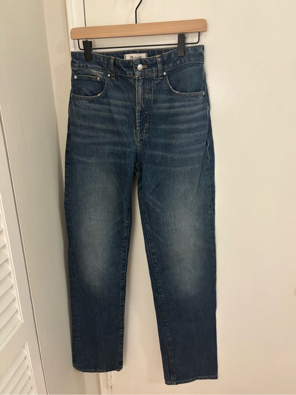 NWOT Madewell curvy longline straight jeans